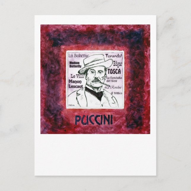 Puccini postcard (Front)