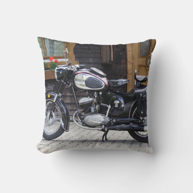 Puch 125 SV Throw Pillow (Front)