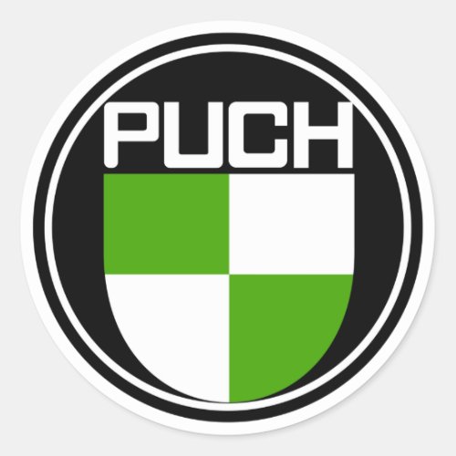 Puch Vanagon Syncro T3 Logo Classic Round Sticker