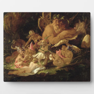 Puck and Fairies, from 'A Midsummer Night's Dream' Plaque