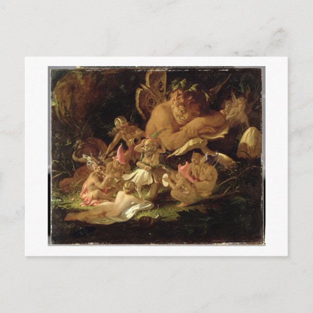 Puck and Fairies, from 'A Midsummer Night's Dream' Postcard (Front)