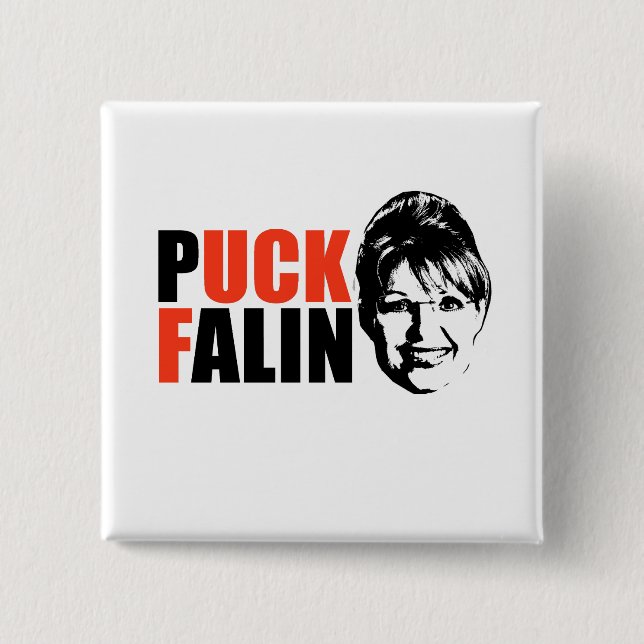 PUCK FALIN T-shirts and Gifts Button (Front)