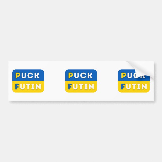 Puck Futin Bumper Sticker (Front)