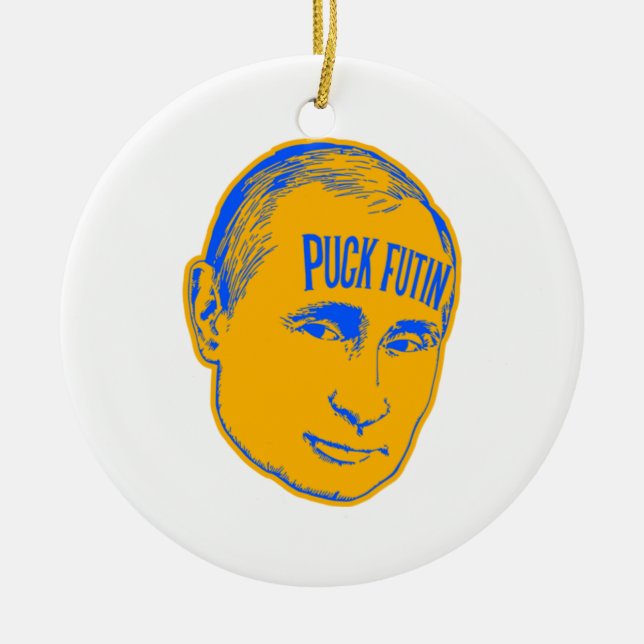 PUCK FUTIN! CERAMIC ORNAMENT (Front)