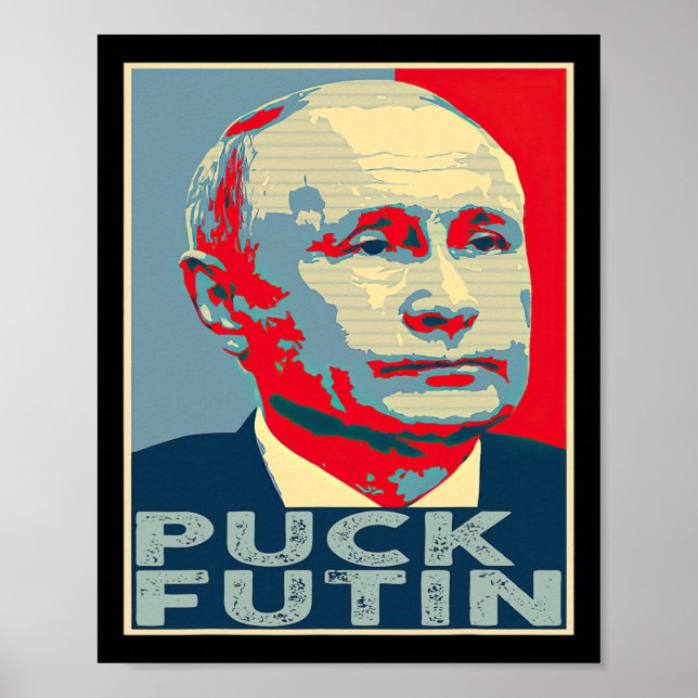 Puck Futin Hope I Stand With Ukraine  Poster (Front)