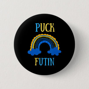Puck Futin Meme Funny Design Ukraine Russia Button