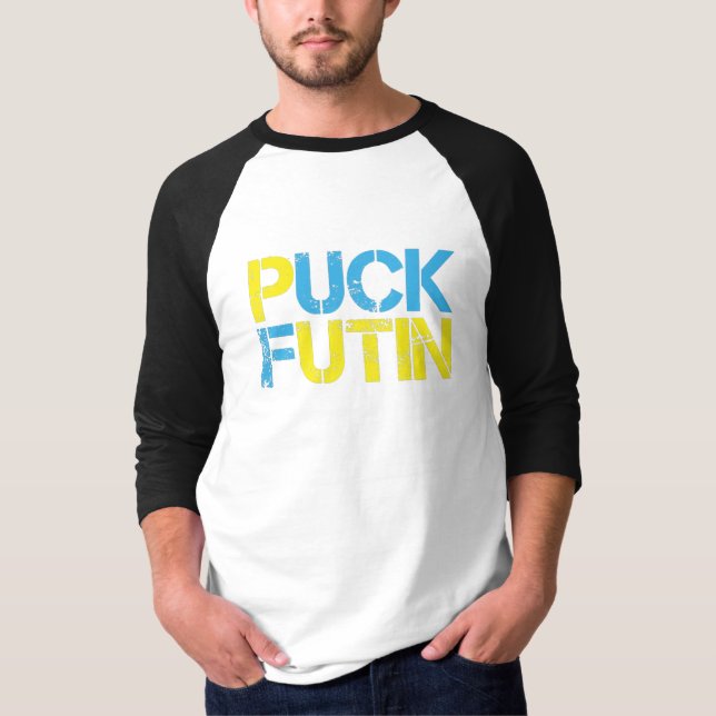 Puck Futin Meme I Stand With Ukraine T-Shirt (Front)