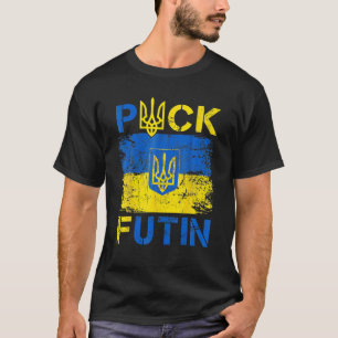 Puck Futin Meme I Stand With Ukraine Ukrainian Lov T-Shirt