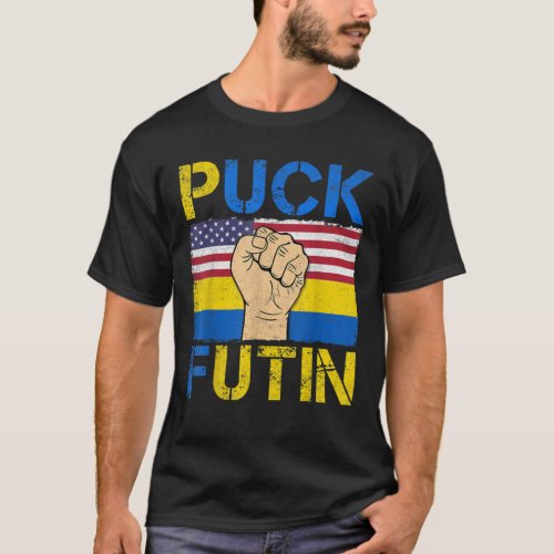 Puck Futin Meme TShirt Anti Russia Free Ukraine T_Shirt