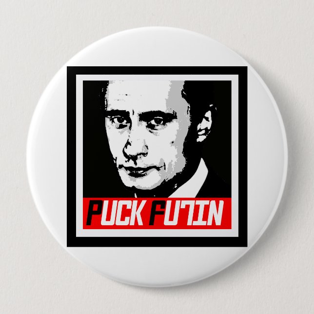 PUCK FUTIN PINBACK BUTTON (Front)