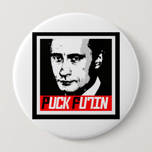 PUCK FUTIN PINBACK BUTTON