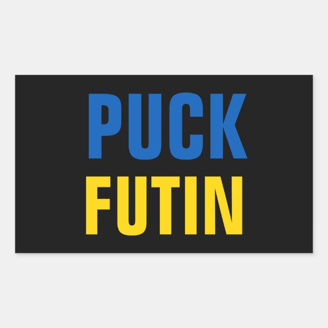 Puck Futin       Rectangular Sticker (Front)