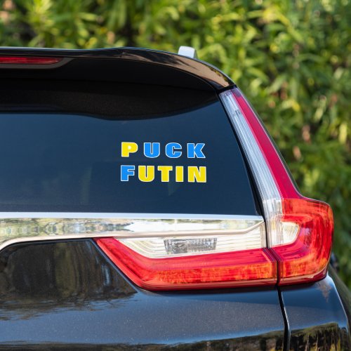 Puck Futin Sticker Ukrainian Flag Support Ukraine 