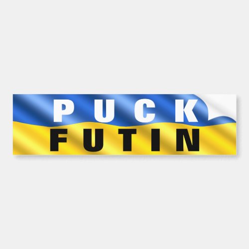 Puck Futin Sticker Ukrainian Flag Support Ukraine 