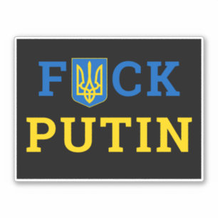 Puck Futin Ukraine Support Ukrainian Sticker