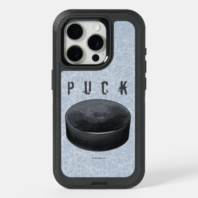 PUCK (hockey) iPhone 15 Pro Case (Back)