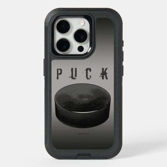 PUCK (hockey) iPhone 15 Pro Case (Back)