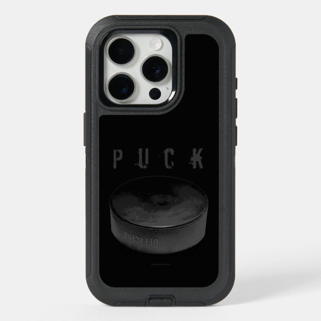 PUCK (hockey) iPhone 15 Pro Case (Back)