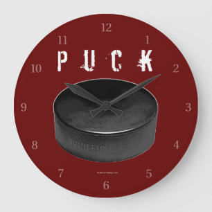 PUCK (Hockey) Large Clock
