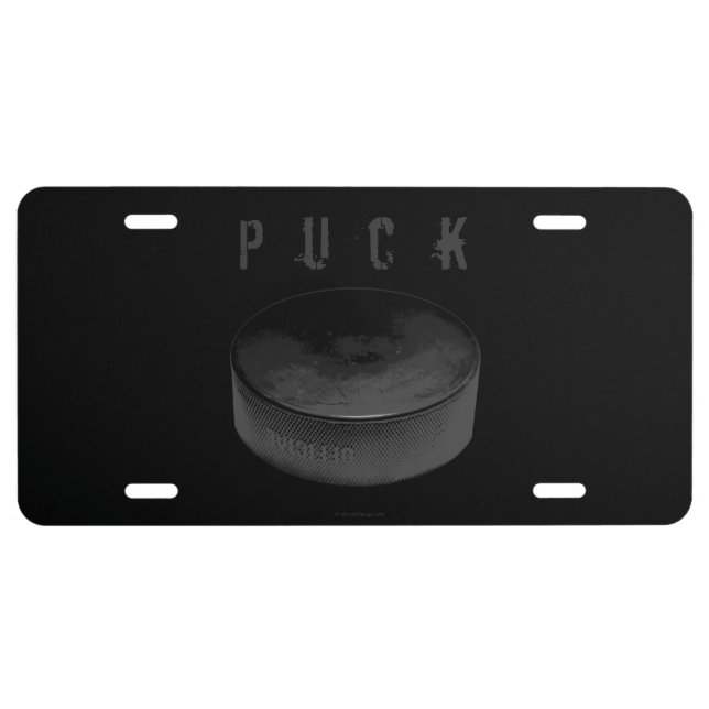 PUCK (Hockey) License Plate (Front)