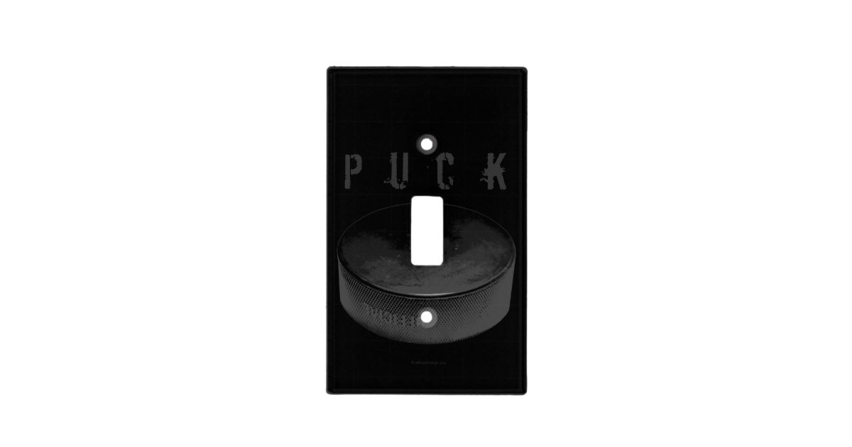 PUCK (Hockey) Light Switch Cover Zazzle