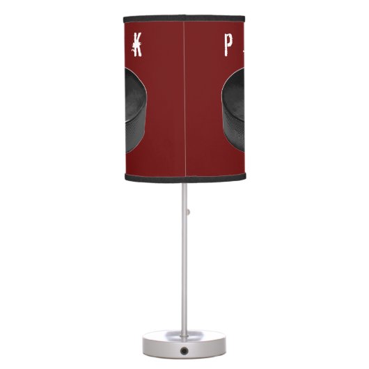 PUCK (Hockey) Table Lamp (Back)