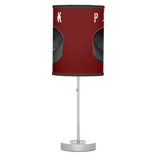 PUCK (Hockey) Table Lamp (Front)