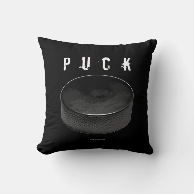 PUCK (Hockey) Throw Pillow (Front)