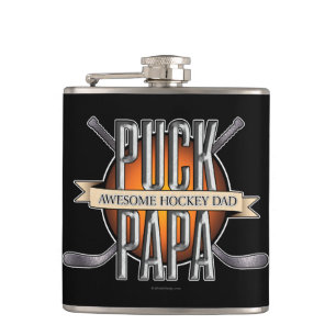 Puck Papa (Hockey Dad) Hip Flask