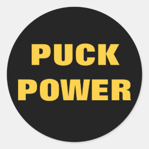 PUCK POWER CLASSIC ROUND STICKER