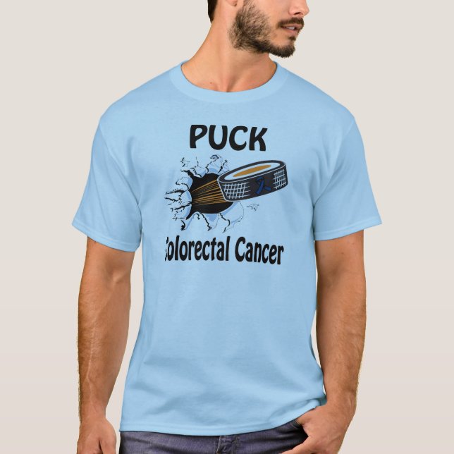 Puck The Causes Colorectal-Cancer Shirt (Front)
