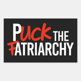 Puck the Fatriarchy Rectangular Sticker