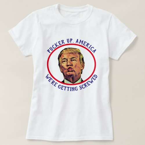 Pucker Lips Trump T_Shirt