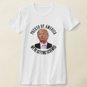Pucker Up America Trump Lips T-Shirt