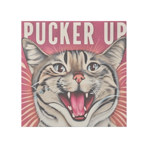 Pucker up Cat Gallery Wrap