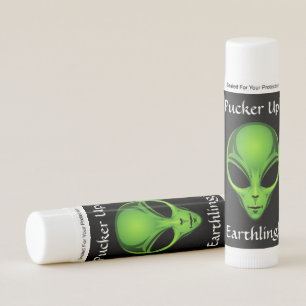 "Pucker Up, Earthling!" Alien Head Lip Balm