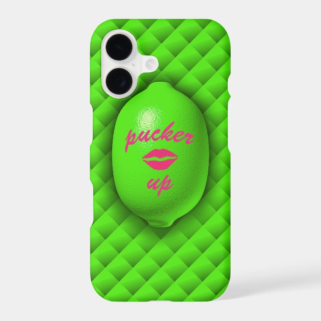 Pucker Up Lime iPhone 7 Case (Back)