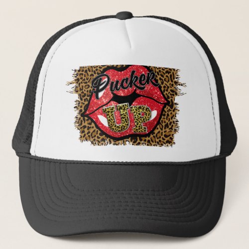 Pucker_up_sublimation Trucker Hat