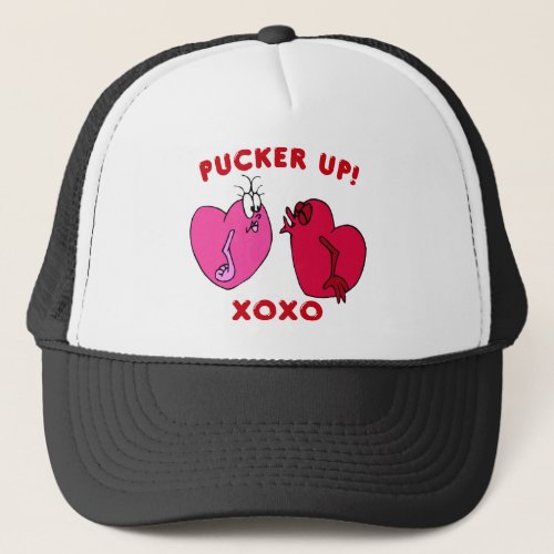Pucker Up Valentine Hearts Hat