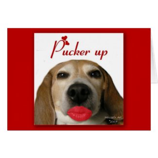 Pucker Up Valentine's Day Card