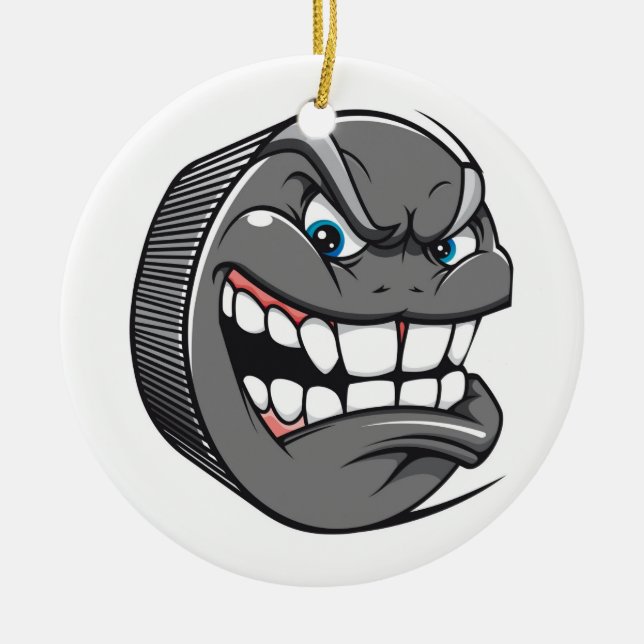 PUCKHEAD CERAMIC ORNAMENT (Front)