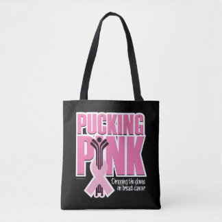 Pucking Pink (Hockey) Tote Bag