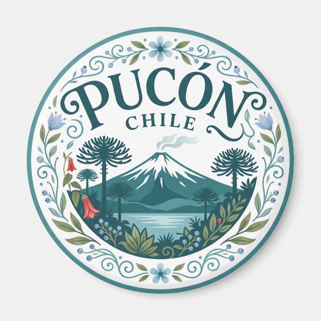 Pucón Chile Magnet (Front)
