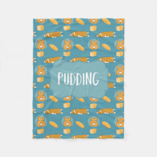Pudding Custom Corgi Blanket by Corgi Bums