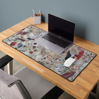 Pudding Stone Texture Desk Mat
