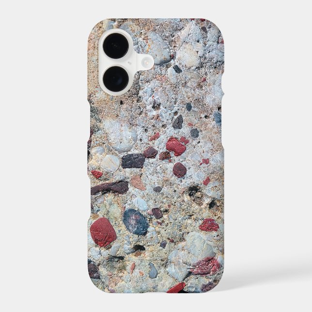 Pudding Stone Texture iPhone Case (Back)