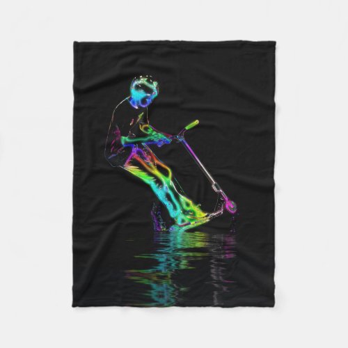 Puddle Jumping _ Scooter Champ Fleece Blanket