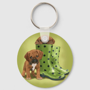 Puddles for Puggles Keychain