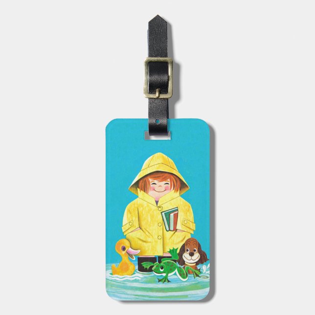 Puddles of Fun Luggage Tag (Front Vertical)