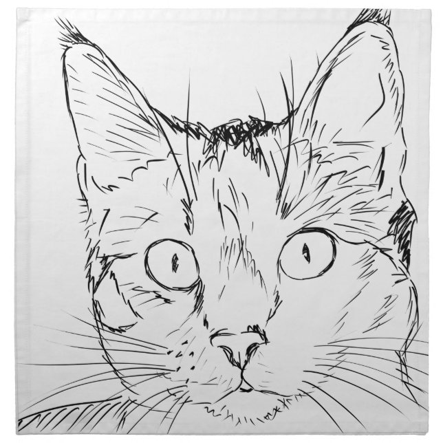 Puddy Cat Napkin (Front)